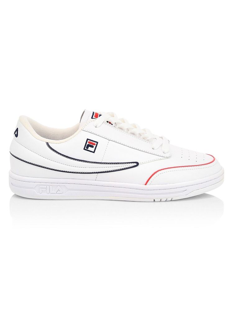 Efterforskning byld junk FILA Men's Tennis 88 Contrast Piping Sneakers - White Fila | The Summit