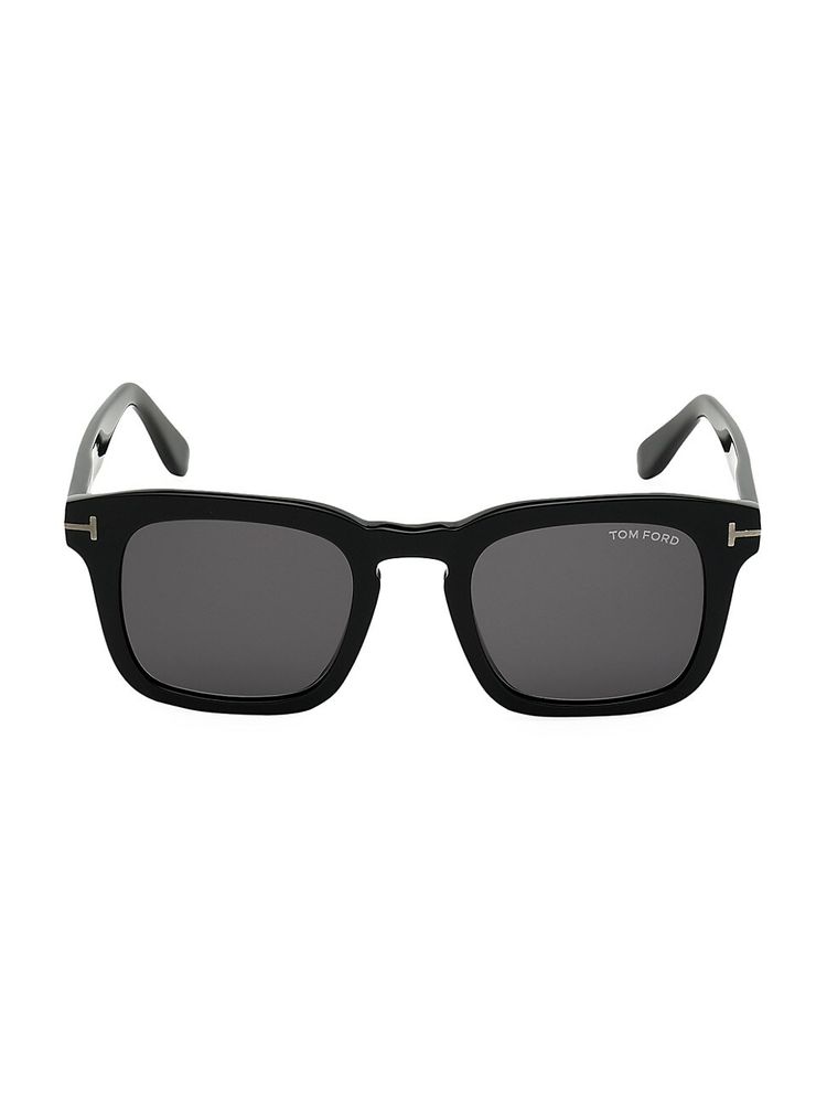 Tom Ford Men's 53MM Square Sunglasses - Black | The Summit