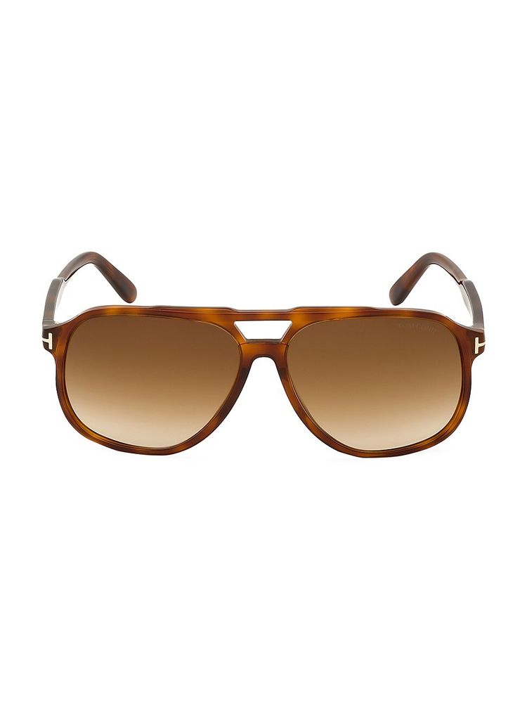 Tom Ford Men's Raoul 62MM Tortoiseshell Aviator Sunglasses - Havana | The  Summit