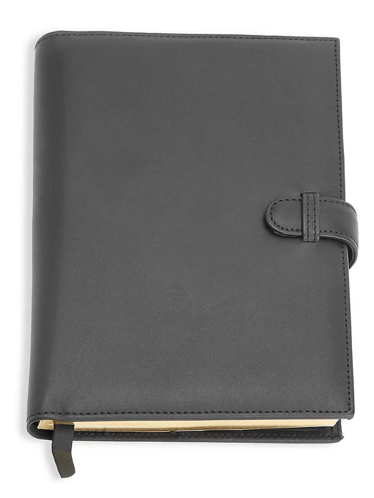 Royce New York Executive Leather Weekly Planner - Taupe