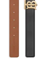 Men's Reversible Bb Monogram Belt in Beige