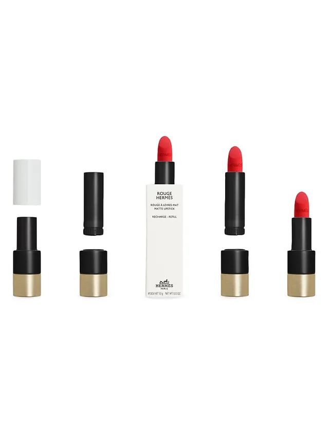 HERMES Matte Lipsticks, Rose Boise, Rouge Casaque, Rose Velours