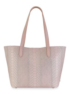 Women's Teddie Python-Embossed Leather Tote - Nude