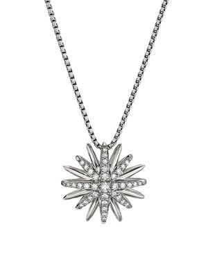 Starburst Pendant Necklace With Diamonds