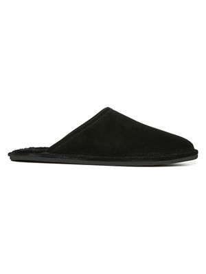 Men's Hampton Shearling-Lined Suede Slippers 