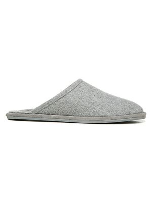 Men's Hampton Shearling-Lined Suede Slippers - Heather Grey