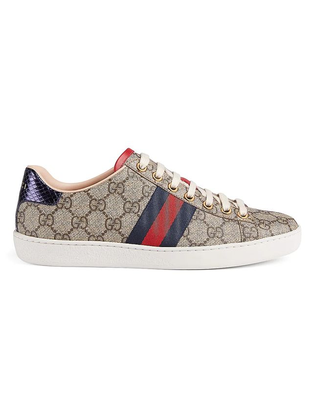 Gucci Women's GG Leather Runner Sneakers - Beige Ebony | The Summit