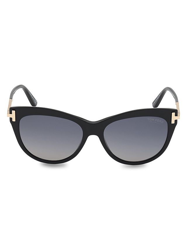 Tory Burch Women's 56MM Cat-Eye Sunglasses - Light Gold | The Summit