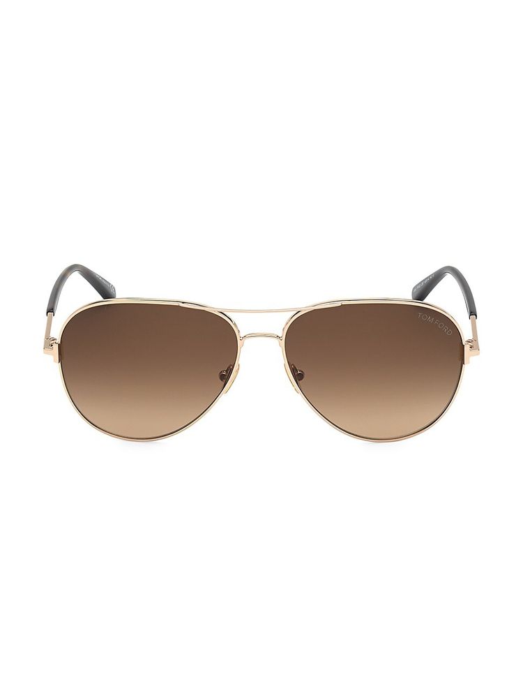 Tom Ford Women's Clark 61MM Aviator Sunglasses | The Summit