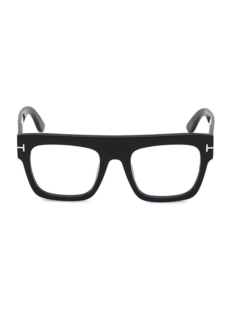 Tom Ford Women's Renee 52MM Flat-Top Square Glasses - Black | The Summit