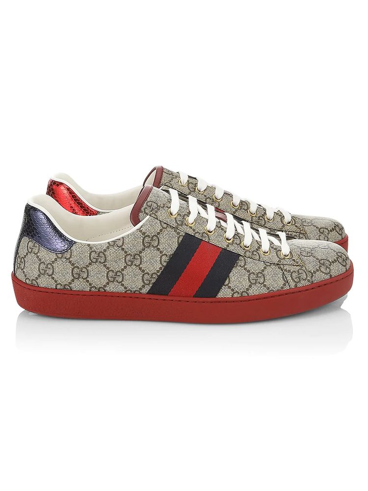 Postcode lava Haarvaten Gucci Men's GG Supreme New Ace Sneakers | The Summit