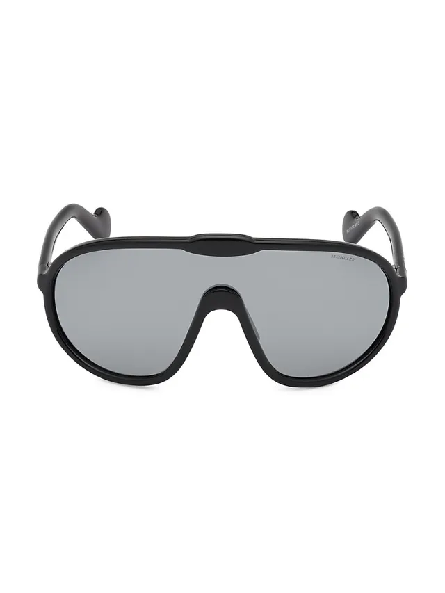 Manchester 146mm Rectangle Sunglasses In Black