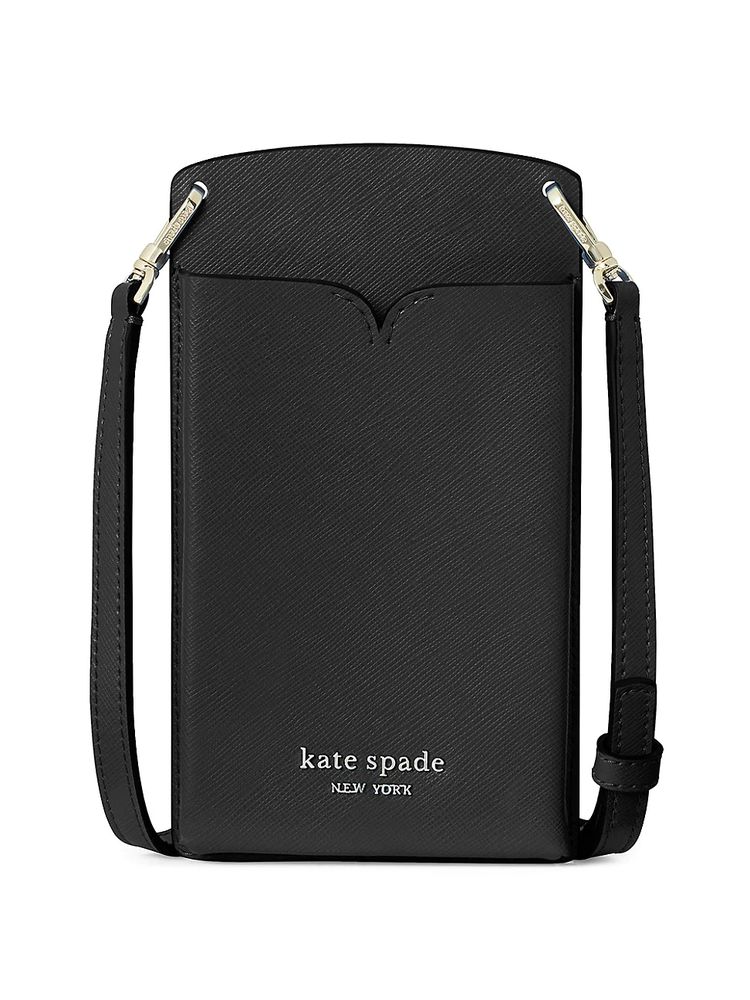 Kate spade new york Women's Spencer Leather Crossbody Phone Pouch - Black |  The Summit