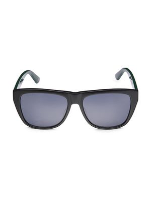 Men's Web 57MM Sunglasses - Black