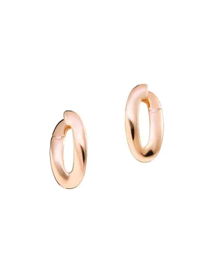 925 E.F. Classico Thick Hammered Round Hoop Earrings