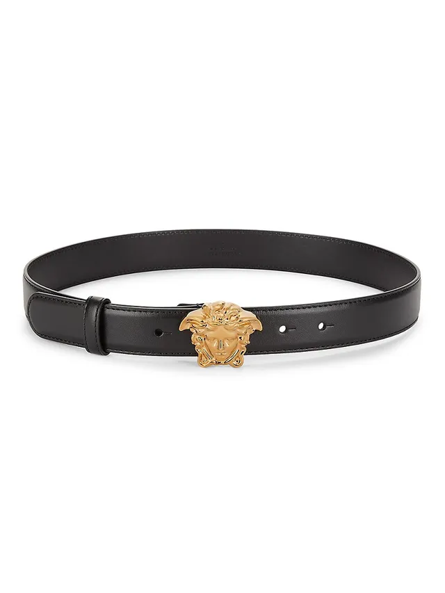 Versace Medusa Barocco Reversible Leather Belt Multi