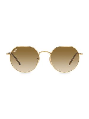 Women's RB3565 Arista 53MM Square Sunglasses - Gold