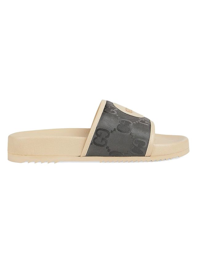 Gucci Men's Sideline Monogram Slide Sandals