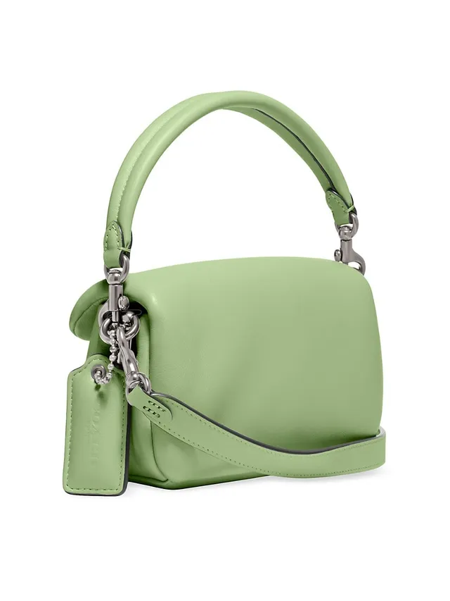 Coach Pillow Tabby Mini 18 in Lime Green