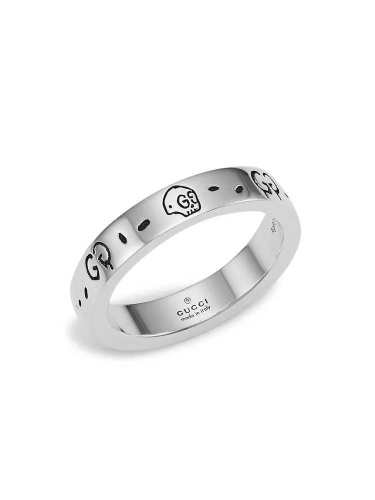 Gucci GG and Bee Engraved Ring