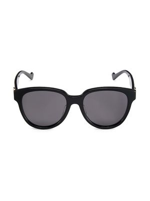 Women's 53MM Round Oval Panthos Sunglasses - Black