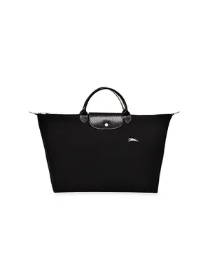 Longchamp Large Le Pliage Cuir 18 Travel Bag