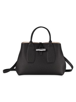 Women's Roseau Medium Tote with Strap - Black