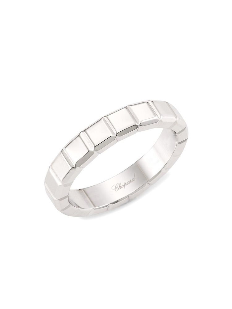 uniek Allemaal bloed Chopard Women's Ice Cube 18K White Gold Ring | The Summit