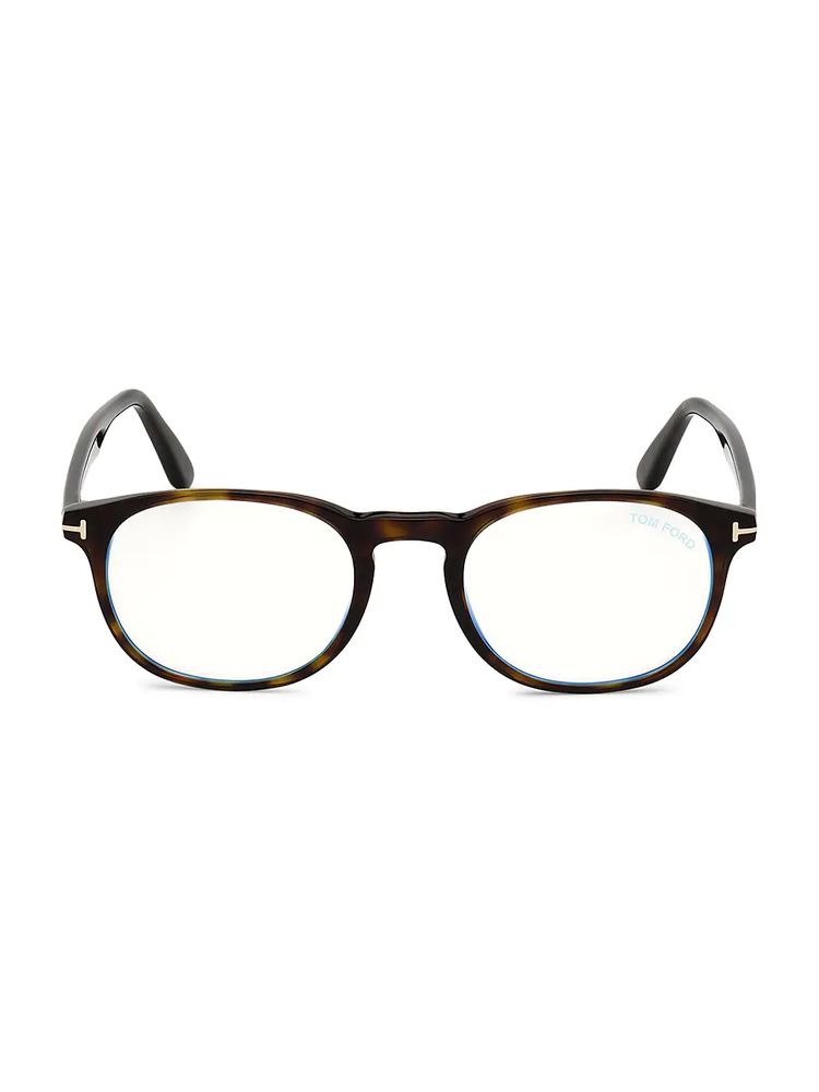 Tom Ford Men's 54MM Havana Plastic Optical Glasses - Havana | The Summit