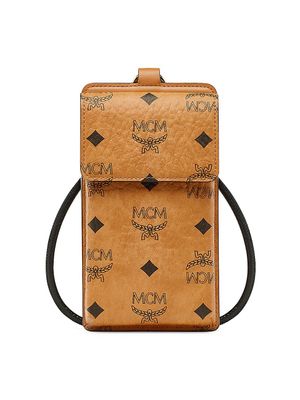 Men's Monogram Phone Lanyard - Cognac