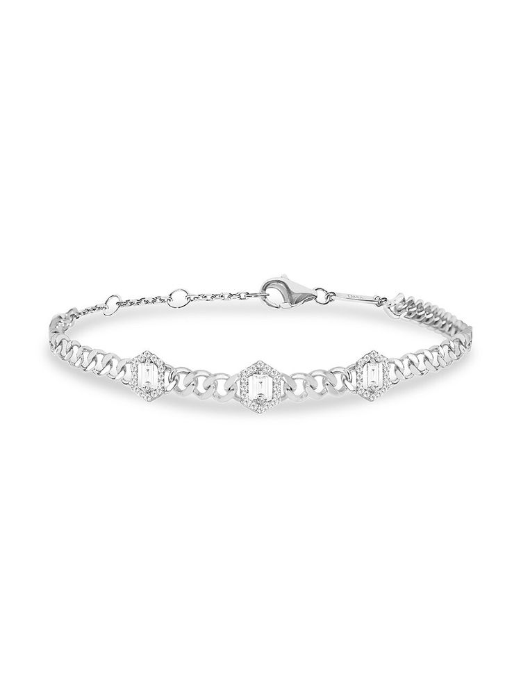 18k white gold bracelet women's