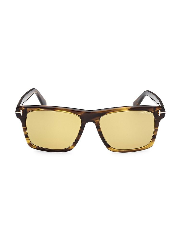 Tom Ford Men's Buckley-02 56MM Square Sunglasses - Havana | The Summit