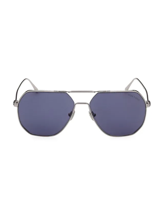 Christian Dior Diorclub 54mm Sunglasses in Shiny Blue /Blue Mirror