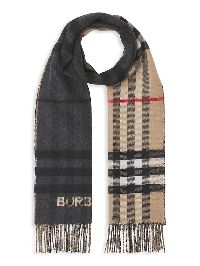 Burberry Mini Classic Vintage Check Cashmere Scarf - Archive Beige | The  Summit