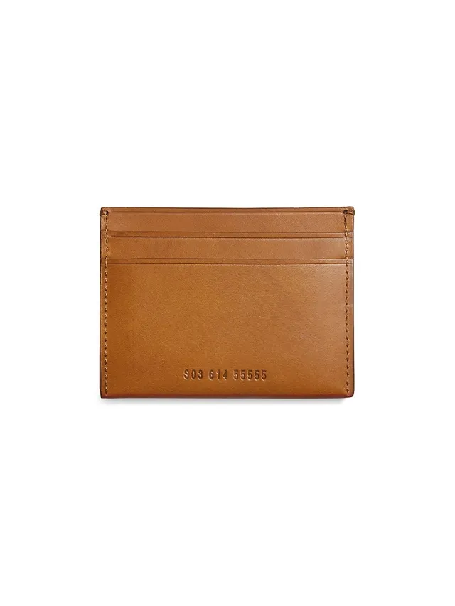 Shinola Leather Utility Card Case Tan