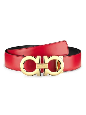 Adjustable Branded Buckle Exclusive Leather Belt