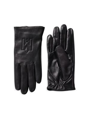 Women's Eunice Leather Gloves - Black