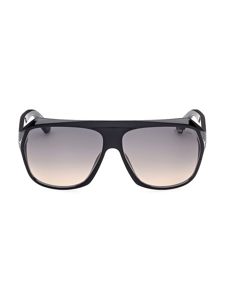 Tom Ford Women's Hawkings 62MM Navigator Sunglasses - Shiny Black | The  Summit