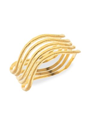Women's Flow 22K Gold-Plated Bracelet Set