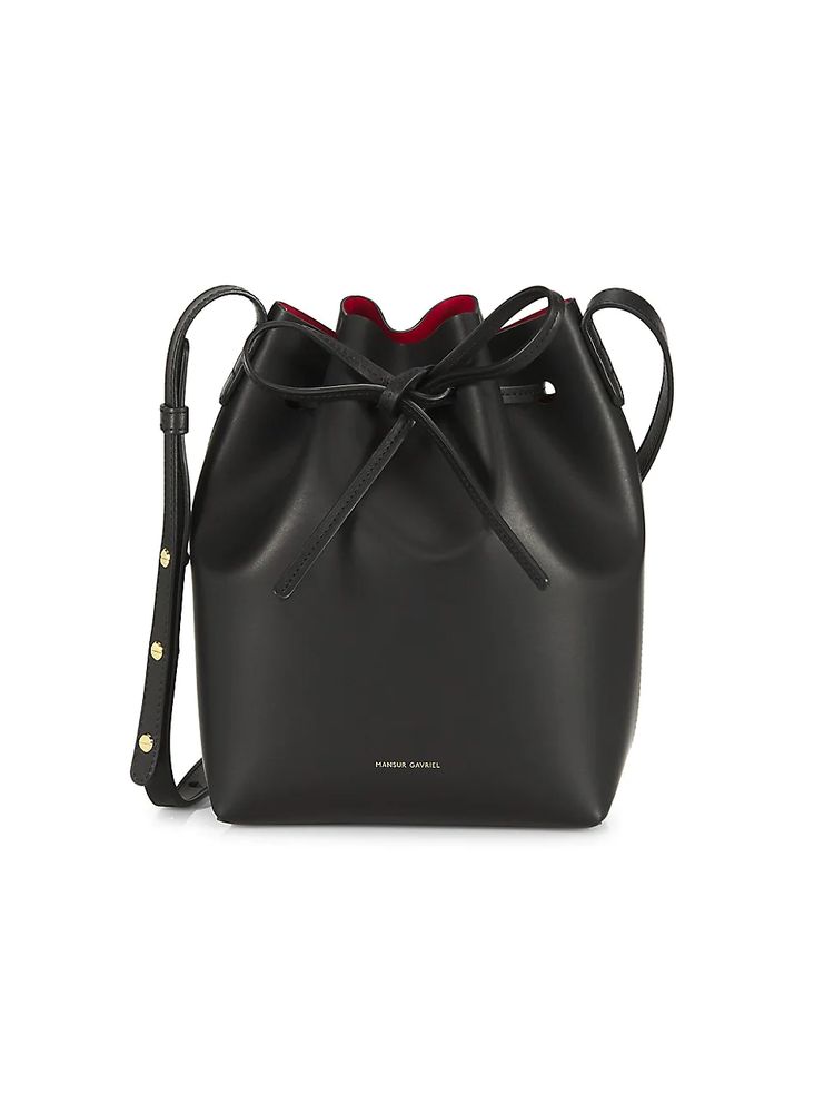 Mansur Gavriel Mini Leather Bucket Bag