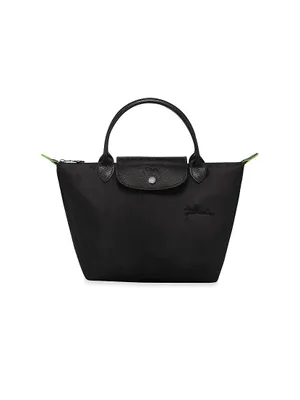 Small Le Pliage Green Top Handle Bag