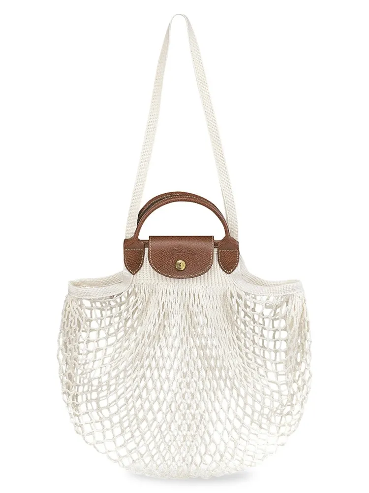 LONGCHAMP XS Le Pliage Filet Top Handle Net Bag