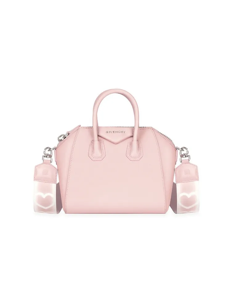 Givenchy Antigona Small Leather Satchel Bag in White