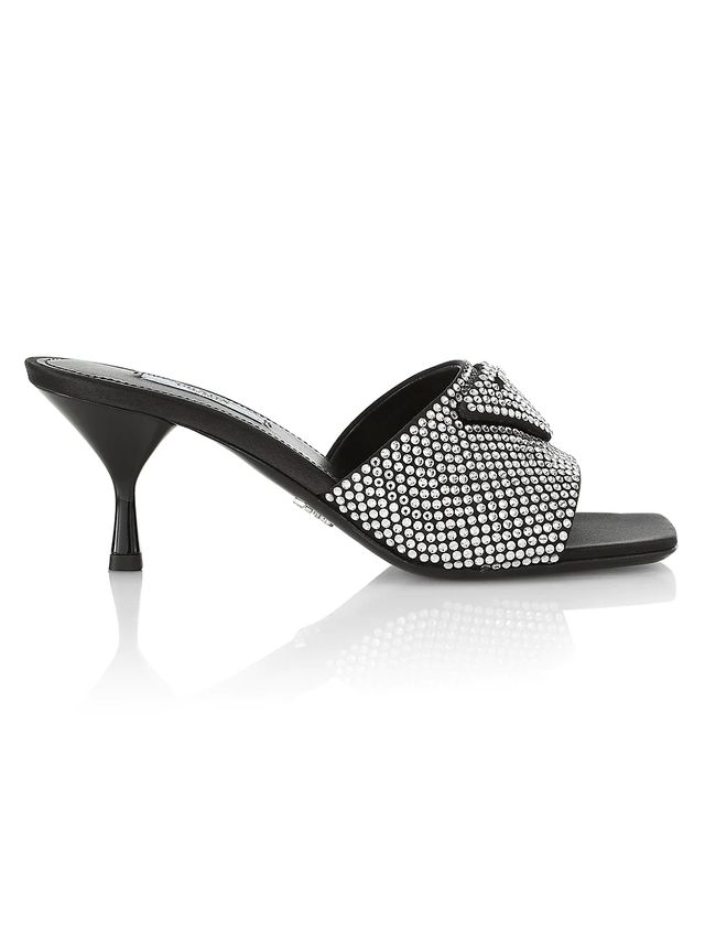 Prada Women's Crystal-Embellished Mules | The Summit