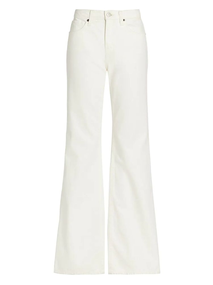 Nili Lotan Women's Boot Cut Jeans - Cream Wash - Size 30 | The Summit