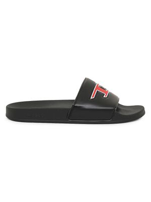 Men's Holiday Mayemi Logo Slides - Black Sandals