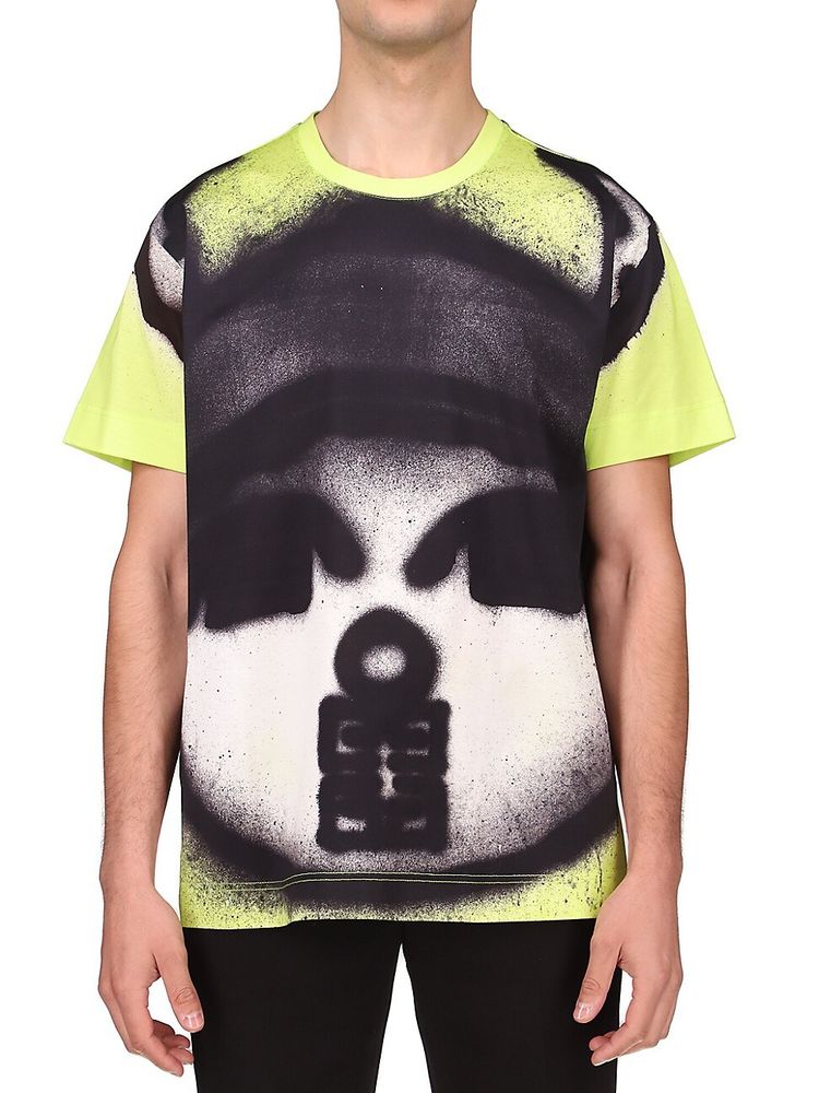 Givenchy Men's Dog And His Boy Print Oversized T-Shirt - Fluo Yellow | The  Summit