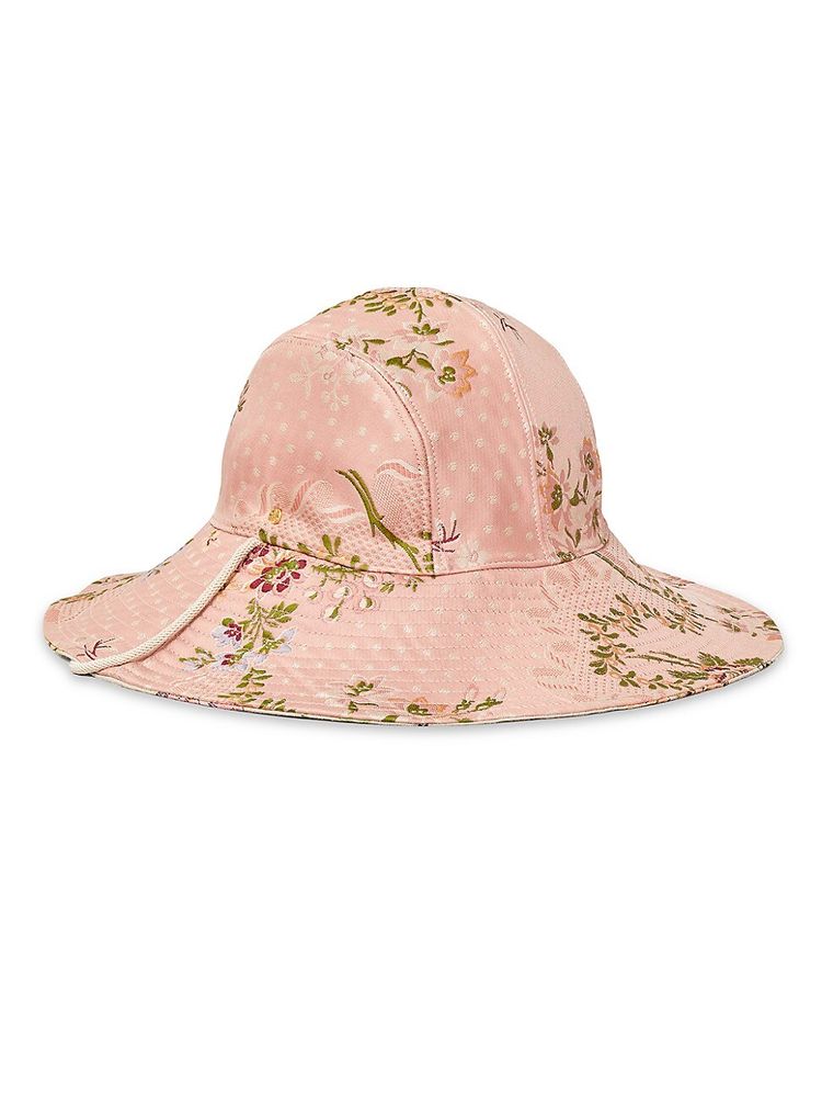Tory Burch Women's Brocade Reversible Bucket Hat - Floral | The Summit