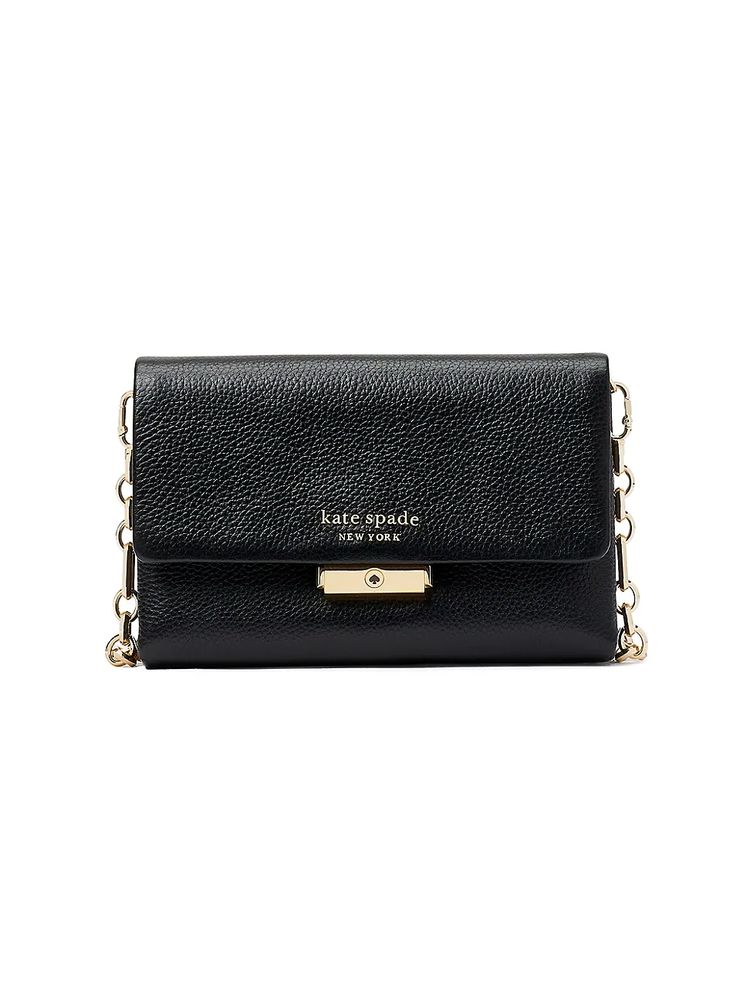 Kate spade new york Women's Carlyle Leather Wallet-On-Chain - Black | The  Summit