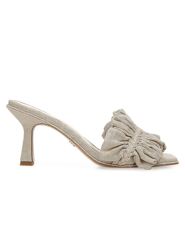 Sam Edelman Women's Kady Ruched Sandals - Natural | The Summit